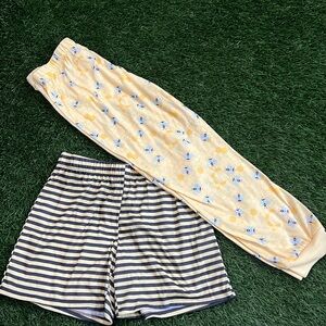 Cat & Jack Pajama Pants and Shorts set of 2 - Bee Print 🐝